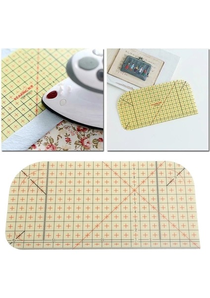 Beyaz Stil 2021 Yeni Ütü Cetvel Ölçme Aracı Sıcak Patchwork Terzi Zanaat Kumaş Kesme Cetvelleri Dıy Dikiş Araçları (Yurt Dışından)