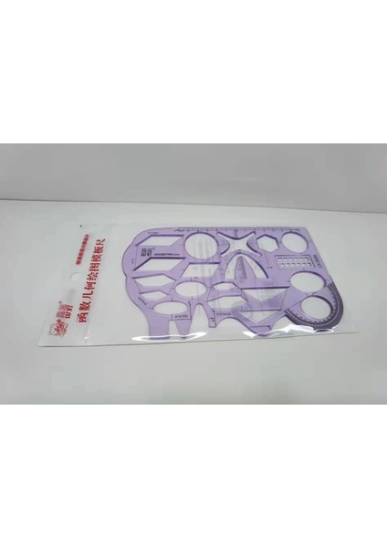 Mor Tarzı Çok Şekilli Plastik Katlanabilir Cetvel Boyama Çizim Şablonu Oval Geometrik Eğri Desen Cetvel Kırtasiye Ofis Malzemeleri (Yurt Dışından)