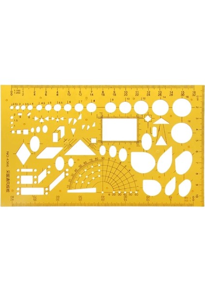 No.84 Stili 1 Adet K Rercles Geometrik Şablon Cetvel Şablon Çizim Ölçme Aracı Öğrenciler Yeni Tasarım (Yurt Dışından)