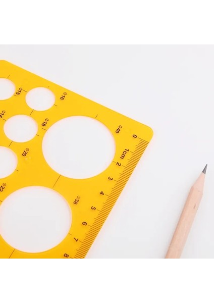 No.84 Stili 1 Adet K Rercles Geometrik Şablon Cetvel Şablon Çizim Ölçme Aracı Öğrenciler Yeni Tasarım (Yurt Dışından) fırsatları