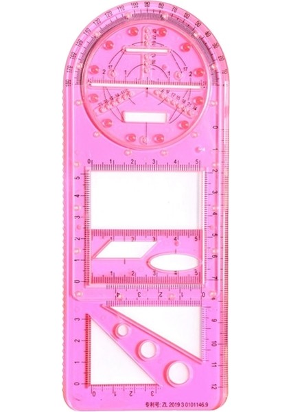 Cz1 Stili Çok Fonksiyonlu Geometrik Cetvel Şeffaf Çizim Şablonu Döndürülebilir Matematik Ölçüm Cetvelleri Öğrenciler Okul Ofis Malzemeleri (Yurt Dışından)