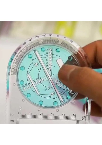 Cz1 Stili Çok Fonksiyonlu Geometrik Cetvel Şeffaf Çizim Şablonu Döndürülebilir Matematik Ölçüm Cetvelleri Öğrenciler Okul Ofis Malzemeleri (Yurt Dışından) indirimleri