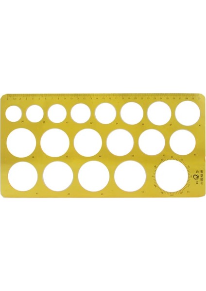 No.9 Stili 1 Adet K Rercles Geometrik Şablon Cetvel Şablon Çizim Ölçme Aracı Öğrenciler Yeni Tasarım (Yurt Dışından)