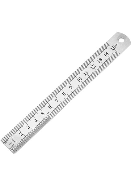 150MM Tarzı Metal Ölçeği Paslanmaz Çelik Düz Cetvel Ölçme Kırtasiye Çizim Aksesuarı El Aleti Okul Ofis Malzemeleri (Yurt Dışından)