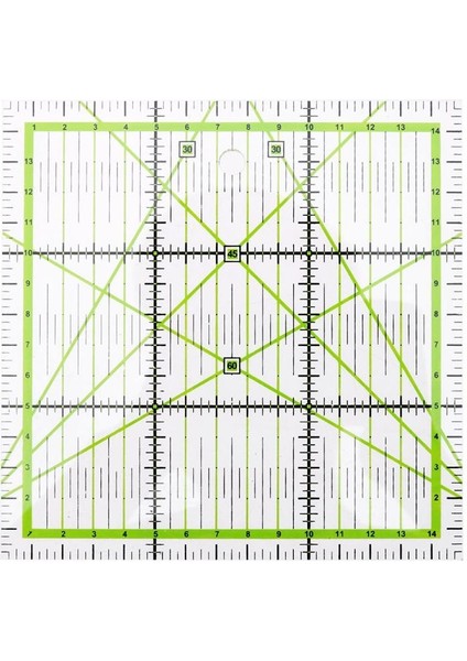 D Tarzı 15*15 cm Şeffaf Kapitone Dikiş Patchwork Cetvel Ev Sanat Kesme Aleti Terzi Zanaat Dıy Dikiş Ölçme Sabit Kesme (Yurt Dışından) fırsatları