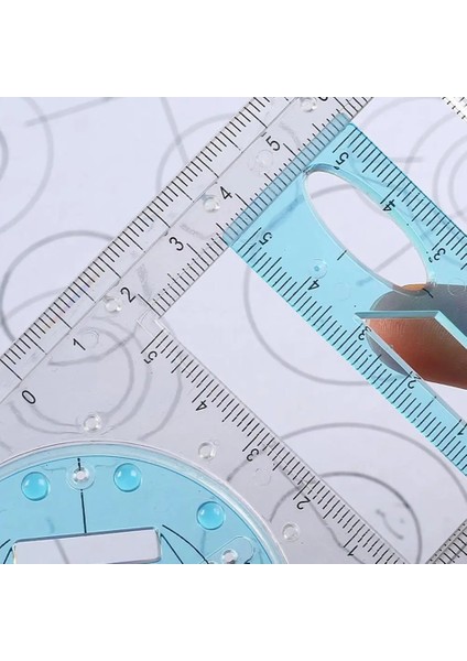 Beyaz Stil Çok Fonksiyonlu Geometrik Cetvel Mekanik Iç Çizim Kaynağı Rotasyon Geometrik Ölçüm Ofis Aracı Şablonu I0W6 (Yurt Dışından) indirimleri