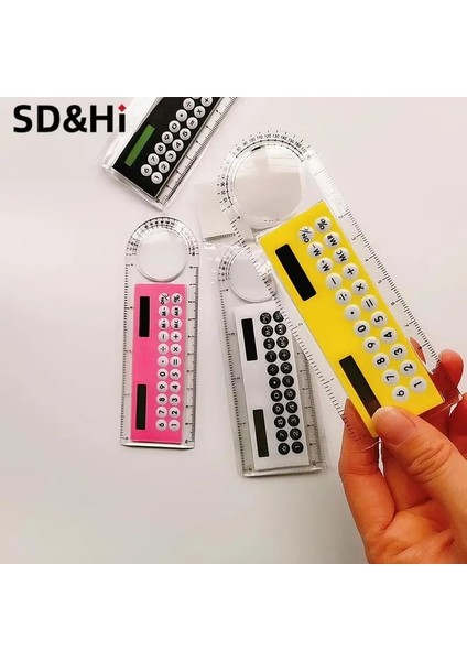 A8 Tarzı Çok Fonksiyonlu Güneş Cetvel Hesap Makinesi 10 cm Uzunluk Açı Cetvel Kart Cetvel Okul Ofis Öğrencileri Kırtasiye Güneş Cetvelleri (Yurt Dışından) indirimleri