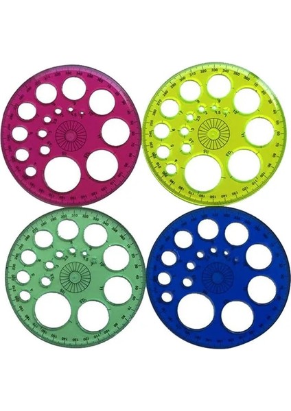 Şablon Stili Atchwork Kural Derecesi Yuvarlak Plastik Malzeme Dıy El Aletleri Dikiş Aksesuarları Cetvel Dört Renkli Isteğe Bağlı (Yurt Dışından) modelleri