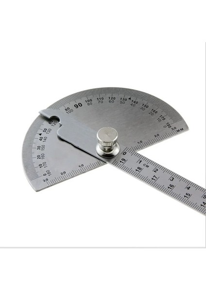 180 Derece Paslanmaz Çelik Iletki Açı Bulucu Döner Ölçüm Cetveli Ölçüm Cetveli Ağaç Işleme Araçları Açıları Ölçmek Için (Yurt Dışından)