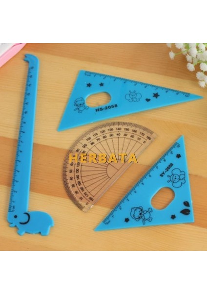 Pembe Tarzı Yeni Varış Kawaii Cetvel Seti Okul Malzemeleri Hayvan Sevimli Okul Araçları Sabit Yaratıcı Karikatür Öğrenciler Zürafa Şekli cl (Yurt Dışından) indirimleri