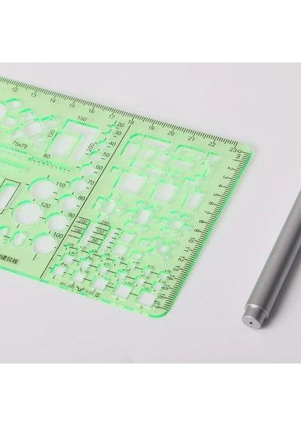 NO.4332 Tarzı Öğrenci Okul Kırtasiye Pro Için Plastik Geometrik Şablon Cetvel Çizim Araçları (Yurt Dışından)