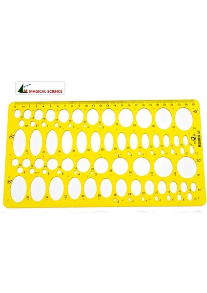 Şeffaf Plastik Elips Çizim Şablonu Oval Profesyonel Tasarım Çizim Tahtasında 25 cm Öğrenci Cetvelleri KJ012 (Yurt Dışından) fiyatları