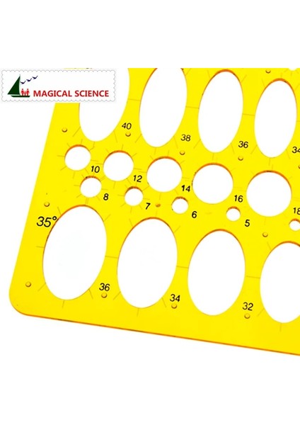 Şeffaf Plastik Elips Çizim Şablonu Oval Profesyonel Tasarım Çizim Tahtasında 25 cm Öğrenci Cetvelleri KJ012 (Yurt Dışından) fırsatları