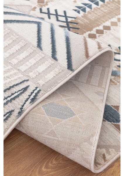 Lynosse Bej Halı Yumuşak Oturma Odası Salon Çocuk Odası Mutfak Halısı Pf085 150 x 230 indirimleri