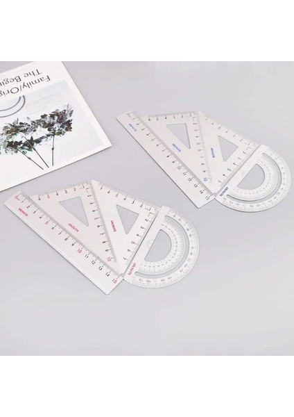 4 Adet Çizim Okul Malzemeleri Seti Kare Üçgen Cetvel Alüminyum Alaşımlı Iletki (Yurt Dışından) fiyatları