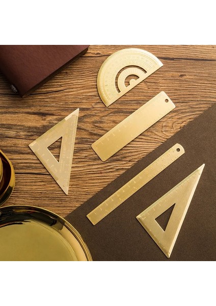 Sarı Stil Vintage Pirinç Cetvel Üçgen Cetvel Iletki Okul Çocukları Hediye Seti Ölçü Aletleri, 12 cm 15 cm Cetvel Kawaii Kırtasiye Aksesuarları (Yurt Dışından) fiyatları