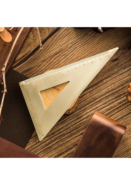 Sarı Stil Vintage Pirinç Cetvel Üçgen Cetvel Iletki Okul Çocukları Hediye Seti Ölçü Aletleri, 12 cm 15 cm Cetvel Kawaii Kırtasiye Aksesuarları (Yurt Dışından) fırsatları