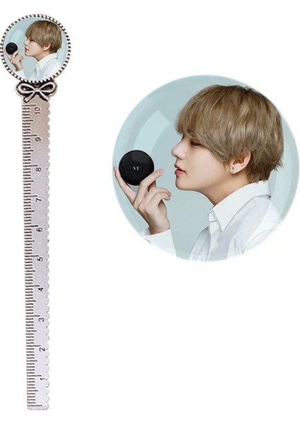 No.2 Tarzı 10 cm Metal Cetvel Sanat Çizim Malzemeleri Ordu Bomba Kpop Boys - V Jung Kook Jımın Rm Suga Jın J Hope - K-Pop Albümü Kendinizi Sevin (Yurt Dışından)
