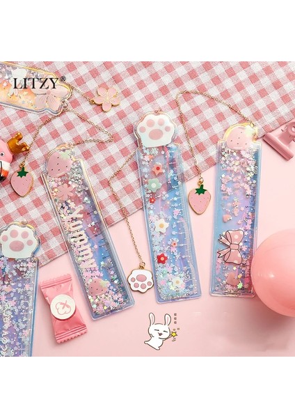 No.3 Tarzı Kawaii Quicksand Cetveller Kız Çizim Şablonu Dantel Dikiş Cetvel 12 cm Kolye Sevimli Yer Imi Kırtasiye Ofis Okul Hediye (Yurt Dışından) fiyatları