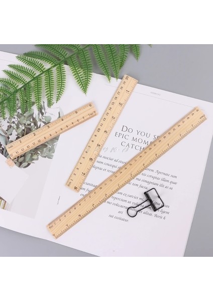 15CM Tarzı 15CM 20CM 30CM Ahşap Cetvel Çift Taraflı Öğrenci Okul Ofis Ölçüm Kırtasiye Okul Aksesuarları (Yurt Dışından) modelleri