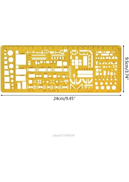 5AC1100478 Tarzı K Reçine Çizimleri Şablon Cetvel Fiziksel Kimyasal Enstrüman Ölçme Aracı Jy Dropship (Yurt Dışından)