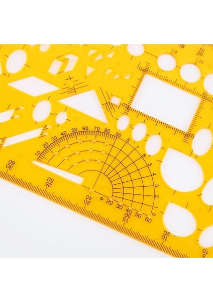 Beyaz Stil K Reçine Isıtma Havalandırma Tasarımı Çizim Şablonu Cetvel Ölçme Aracı Öğrenci (Yurt Dışından) fırsatları