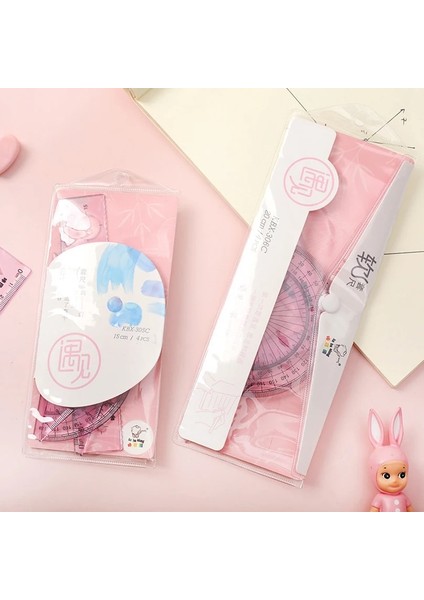 Kırmızı Stil 4 Adet Şeffaf Yumuşak Cetvel Kawaii Aksesuarları 15CM 20CM Çizim Aracı Papeleria Okul Malzemeleri Kırtasiye Okul Kuralları Seti (Yurt Dışından) modelleri