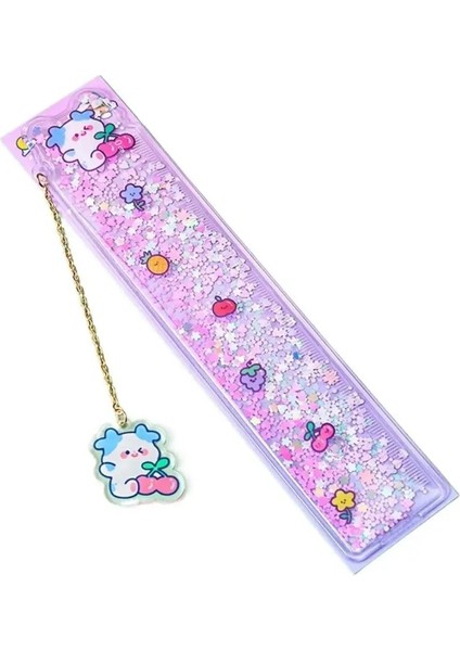 No.2 Tarzı Kawaii Quicksand Bookmark Cetvel Çok Fonksiyonlu Sevimli Ayı Ofis Öğrencileri Kırtasiye Bölme Cetvel Kitap Işaretleyiciler Kolye Cetveller (Yurt Dışından)