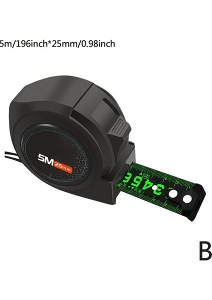 B Tarzı Kendinden Floresan Çelik Mezura .m Yüksek Hassasiyetli Kalınlaştırılmış Aşınmaya Dayanıklı Düşmeye Dayanıklı Ölçüm Bandı (Yurt Dışından)