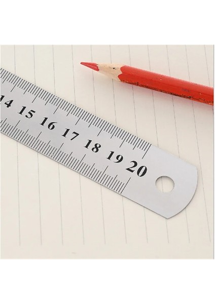 30 cm Çizim Matematik Metrik Gümüş Çift Taraflı W51 Öğrenci Kaynağı Okul Yaratıcı Sevimli Paslanmaz Çelik Cetvel (Yurt Dışından) modelleri