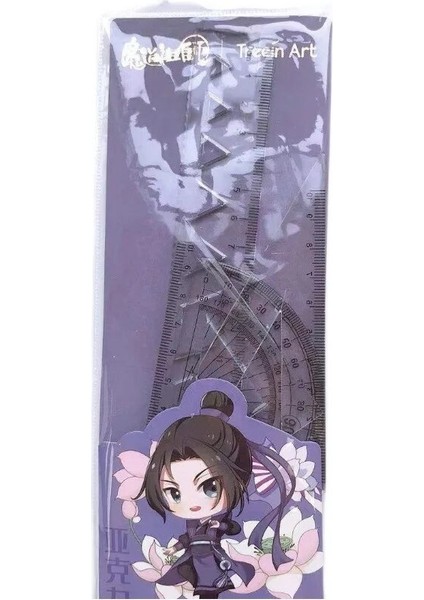 D Tarzı Et Şeytani Yetiştiriciliğin Büyük Ustası Akrilik Cetvel Lan Wangji, Wei Wuxian 20 cm Öğrenci Çizim Ölçme Cetvelleri (Yurt Dışından)