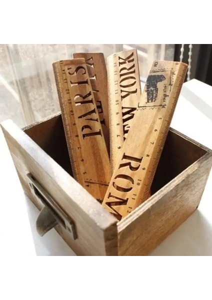 1 Adet Vintage Şehir Içi Boş Ahşap Cetvel Imi Düz Cetvel Italya Parıs Roma New York Okul Sevimli Kırtasiye 15 cm (Yurt Dışından) fiyatları