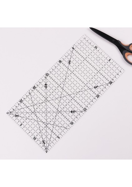 1 Pc Şeffaf Kapitone Akrilik Patchwork Hizalanmış Cetvel Izgara Kesme Zanaat Ölçeği Kural Çizim Araçları Cetvel cm (Yurt Dışından) modelleri