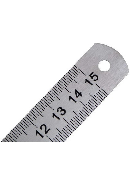 B Tarzı Yeni 50 cm Paslanmaz Çelik Metal Düz Cetvel Hassas Çift Taraflı Cetveller (Yurt Dışından)