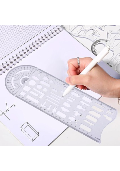 Çizim Şablonları Ölçme Geometrik Cetveller Taslak Cetveller Kaza Çizim Şablonu (Yurt Dışından) fiyatları