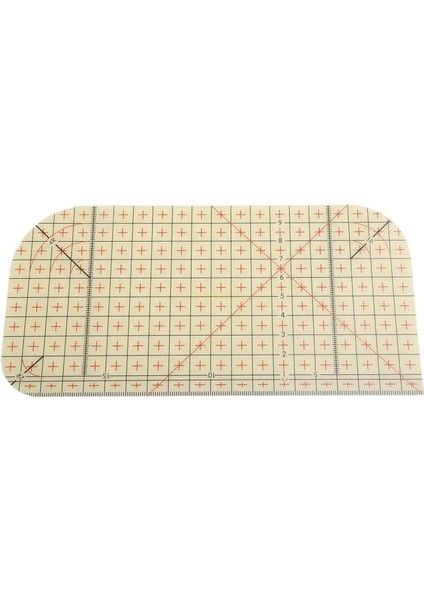 Beyaz Stil Terzi Için Doğru Ütü Kumaş Kapitone Cetvel Dıy Dikiş Sanat Zanaat Şablonu (Yurt Dışından)