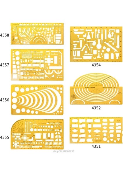 5AC1100486 Stili K Reçine Çizimleri Şablon Cetvel Fiziksel Kimyasal Enstrüman Ölçme Aracı Jy Dropship (Yurt Dışından) fiyatları