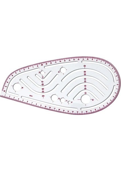 NO.6401 Stili Desen Yapımı Için Kullanılan Imparatorluk Dikiş Cetveli ve Fransız Eğrisi, Şeffaf Plastik Moda Tasarımcısı Cetvel Parçaları Montajı (Yurt Dışından)