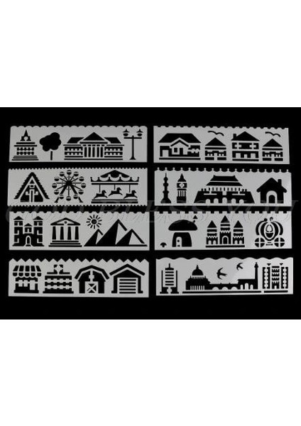 No.4 Stili Et Çocuklar Plastik Çizim Şablonu Cetveller Şablonlar Dıy Boyama Dıy Yapımı Okul Kaynağı Araçları Zanaat (Yurt Dışından)