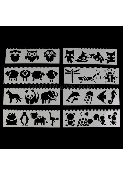 No.4 Stili Et Çocuklar Plastik Çizim Şablonu Cetveller Şablonlar Dıy Boyama Dıy Yapımı Okul Kaynağı Araçları Zanaat (Yurt Dışından) indirimleri