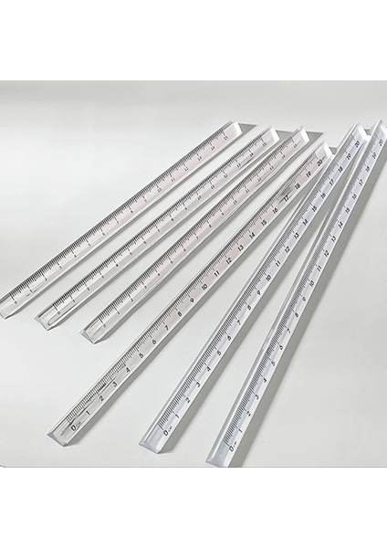 15CM Tarzı 3D Stereo Şeffaf Cetveller 20 cm Ölçme Aracı Çizim Şablonu Matematik Cetvel Açı Cetvel Ofis Okul Malzemeleri Sevimli Kırtasiye (Yurt Dışından) fırsatları