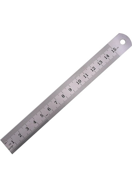 Paslanmaz Çelik Cetvel Çift Taraflı Cetvel Cetvel Sanatı 0,5 cm Kalınlık (Yurt Dışından)