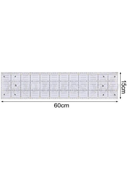 5A21261 Tarzı cm Kapitone Dikiş Patchwork Cetvel Kesme Aleti Kalın Şeffaf Dıy (Yurt Dışından)