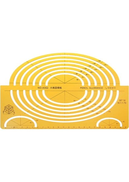 NO.4352 Stili Ew 1:50 Terzi Ölçekli Matematik Mimarlık Mühendisi Cetvel Çizim Taslak Şablonu Yeni Kırtasiye Okul Malzemeleri (Yurt Dışından)