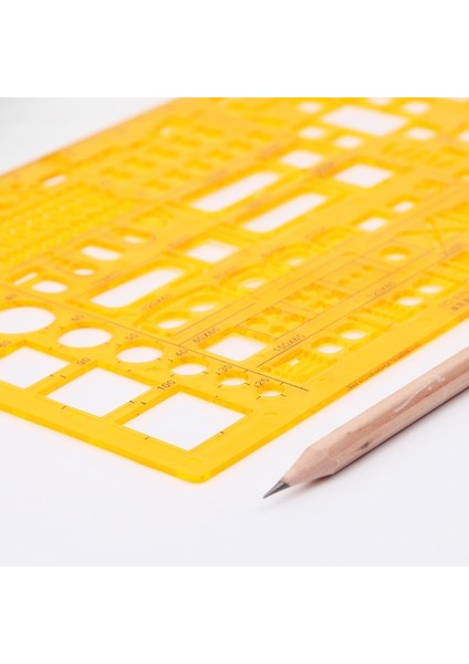 NO.4352 Stili Ew 1:50 Terzi Ölçekli Matematik Mimarlık Mühendisi Cetvel Çizim Taslak Şablonu Yeni Kırtasiye Okul Malzemeleri (Yurt Dışından)