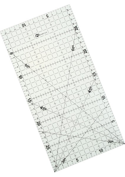 30*15 cm Patchwork Cetvel Kapitone Araçları Yüksek Dereceli Akrilik Malzeme Şeffaf Cetvel Ölçeği Okul Kaynağı (Yurt Dışından)