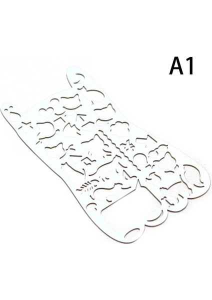 Sarı Stil 1 Adet Çok Şekilli Plastik Daireler Kareler Geometrik Boyama Çizim Şablonu Cetvel Öğrenci Okul Kırtasiye Ofis Malzemeleri (Yurt Dışından)