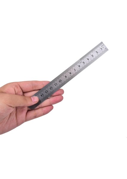 Paslanmaz Çelik Cetvel Çift Taraflı Cetvel Cetvel Sanatı 0,5 cm Kalınlık (Yurt Dışından)