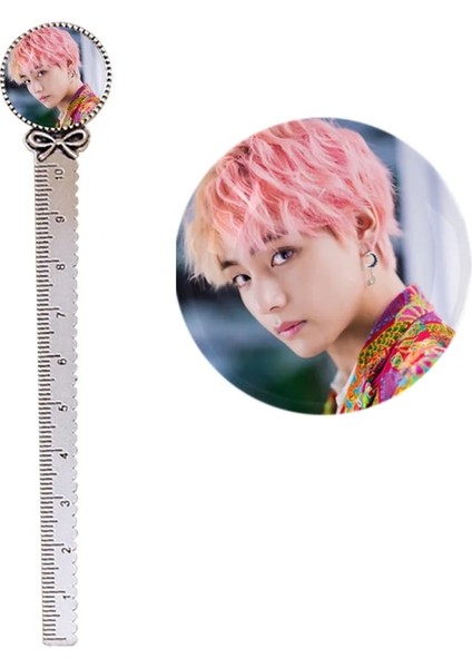 No.12 Tarzı 10 cm Metal Cetvel Sanat Çizim Malzemeleri Ordu Bomba Kpop Boys - V Jung Kook Jımın Rm Suga Jın J Hope - K-Pop Albümü Kendinizi Sevin (Yurt Dışından)