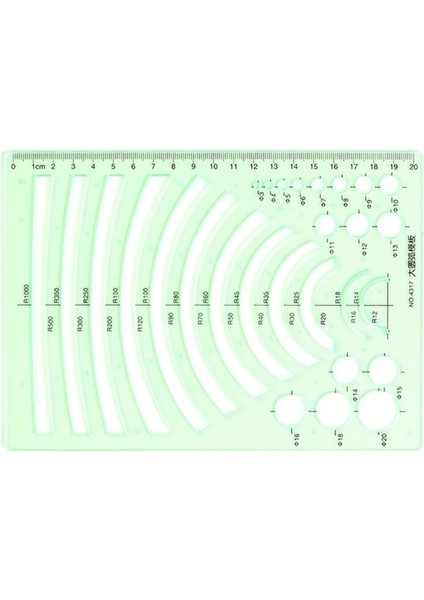 No.13 Tarzı 1 Adet Geometrik Şablon Cetvel Profesyonel Plastik Cetvel Anti Deformasyon Çok Fonksiyonlu Öğrenci Ölçme Aracı Okul Kırtasiye (Yurt Dışından)